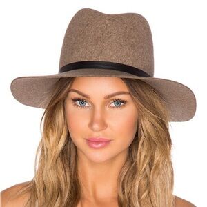 JANESSA LEONE Wegner Hat in Heather Mix